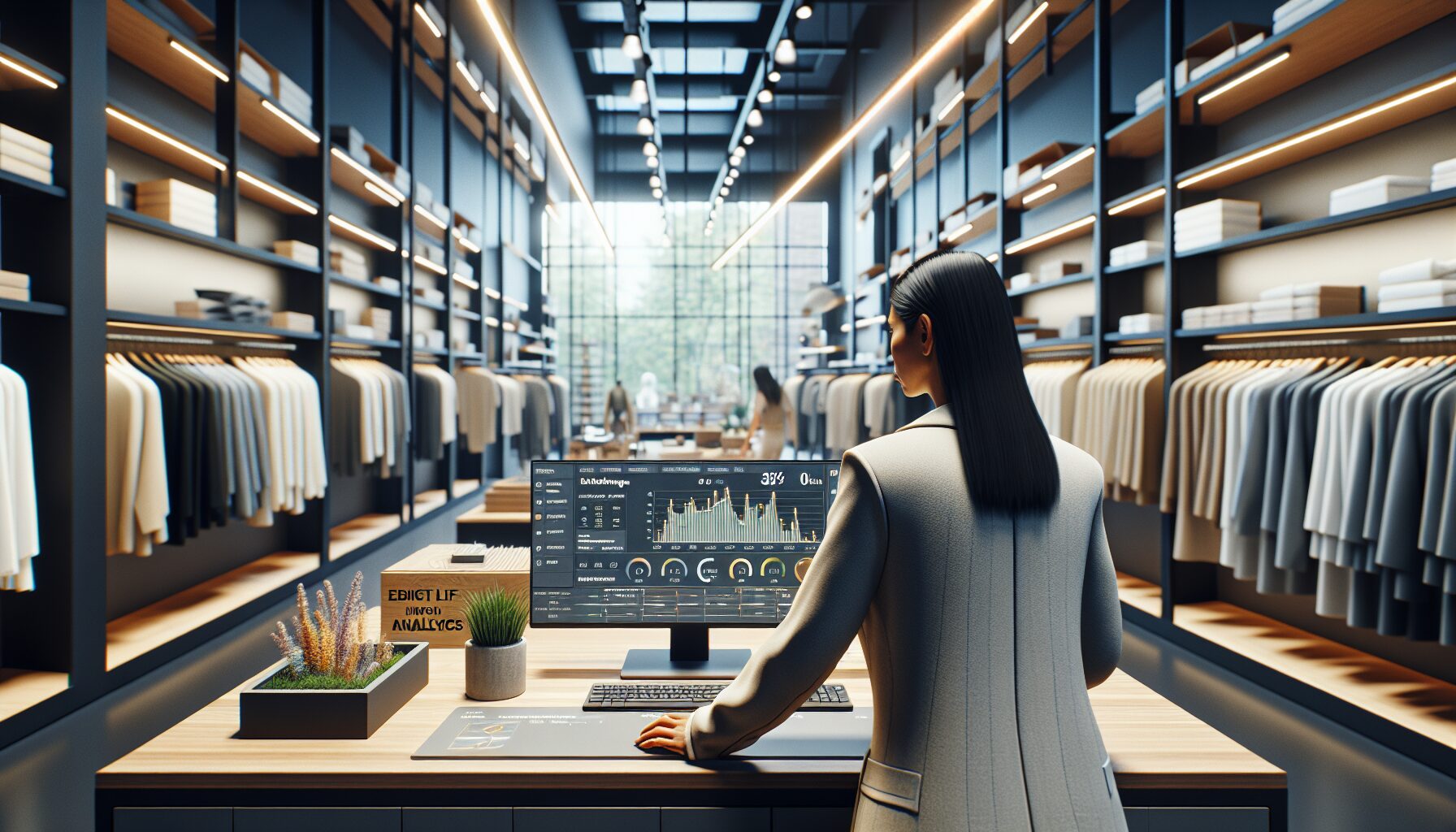 UK small business owner reviewing automated SEO dashboard with improved performance and ROI from Eldris SEO service.