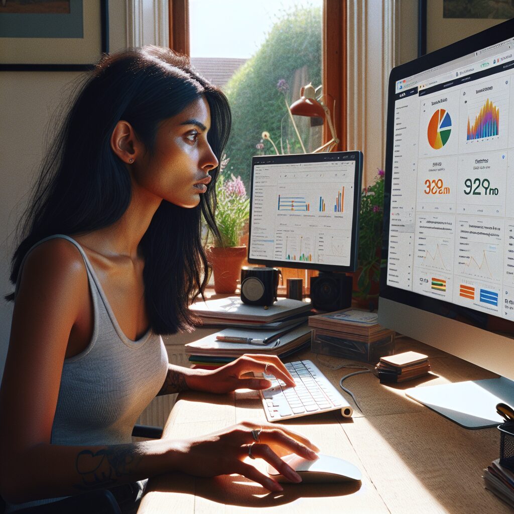 Business leader comparing manual vs automated SEO platforms with dashboards showing savings and SEO performance gains.